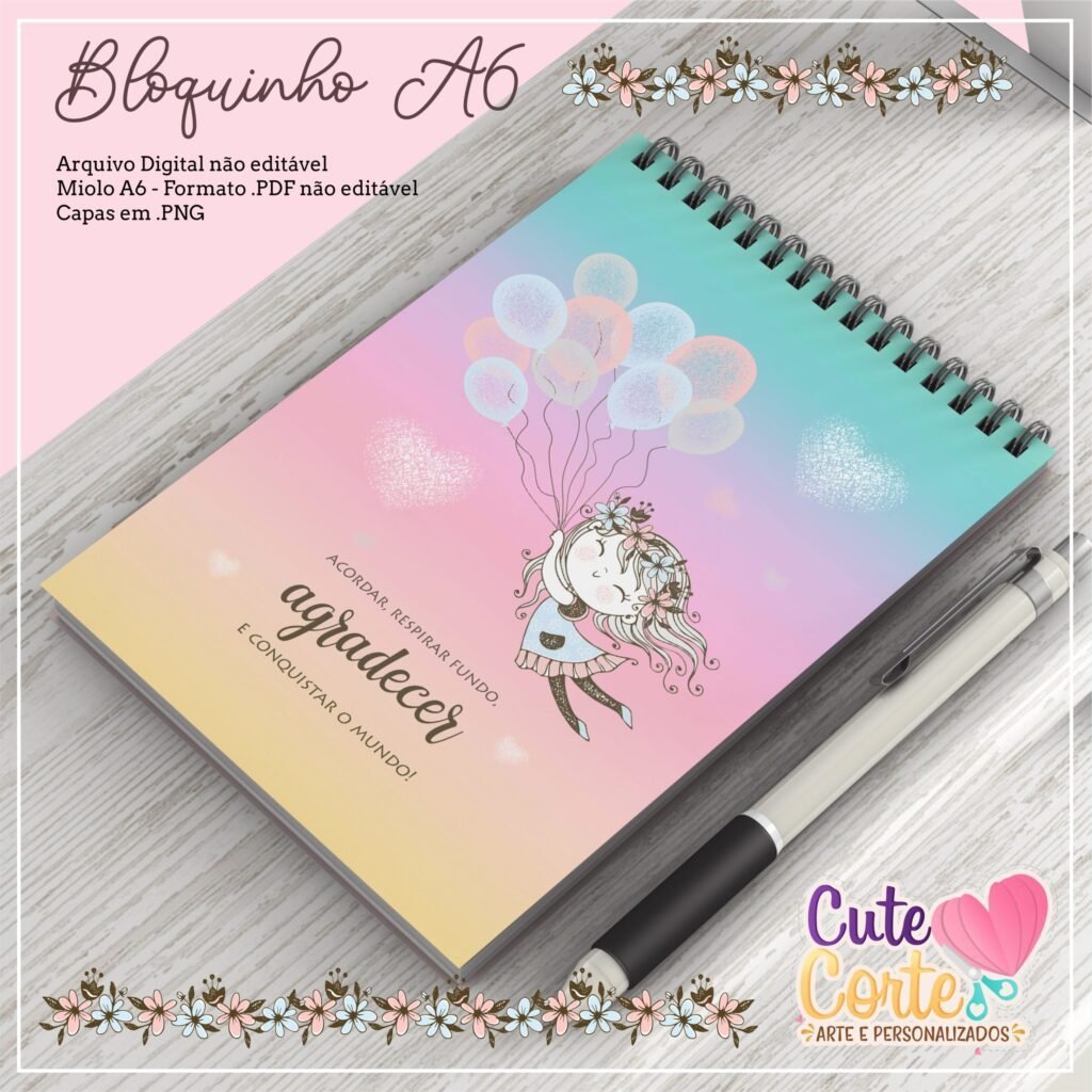 Mockup-3-scaled-1-scaled-2.jpg Caderno Pautado A5 + Bloquinho A6 – Agradecer (Cute Corte) - Imagem 3
