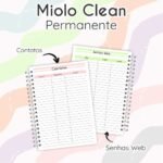 Miolo Clean Permanente - Agenda Não Datada - Imagem 3