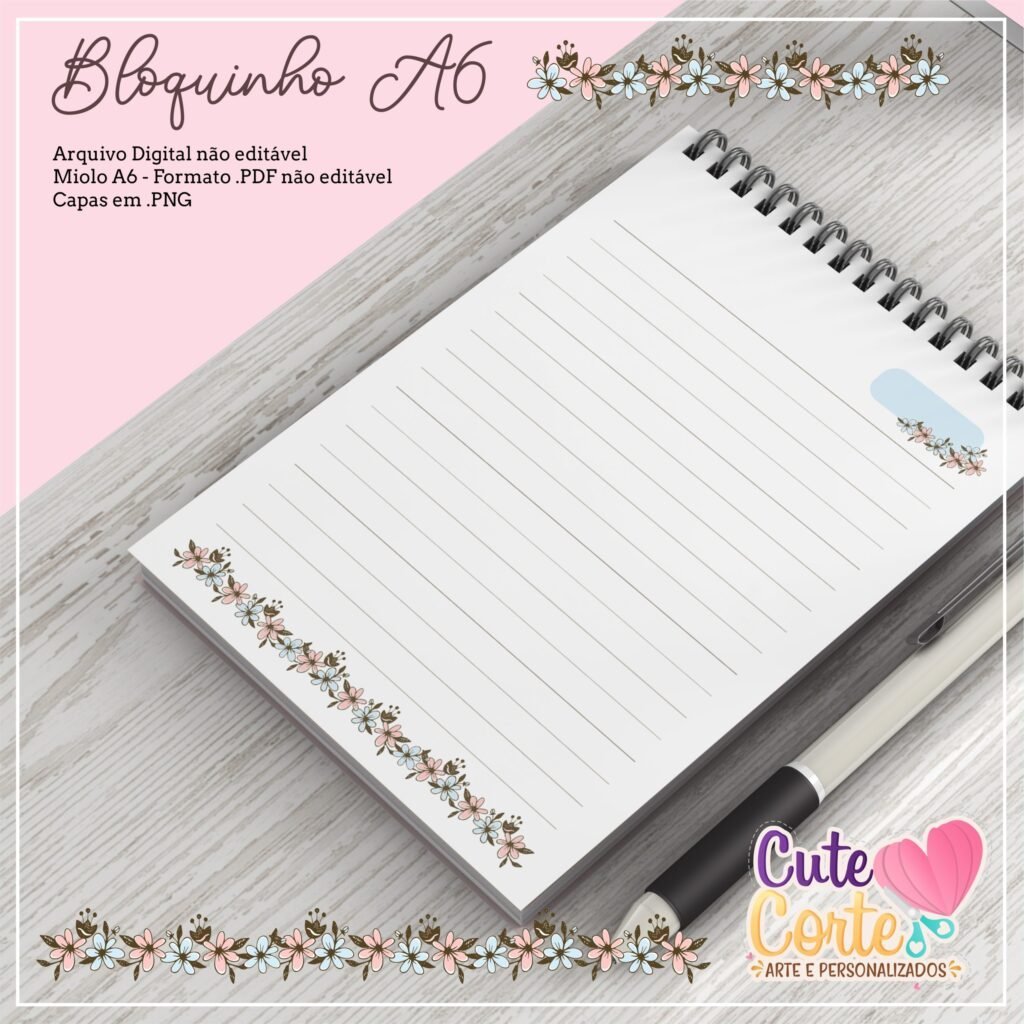 Mockup-4-scaled-1-scaled-2.jpg Caderno Pautado A5 + Bloquinho A6 – Agradecer (Cute Corte) - Imagem 2