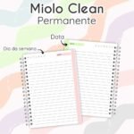 Miolo Clean Permanente - Agenda Não Datada - Imagem 2