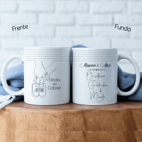 Combo Dindos em Linhas - Estampas Canecas (Lontrinhas) - Imagem 1