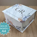 Molde Caixa Bem Casado - Folha A4