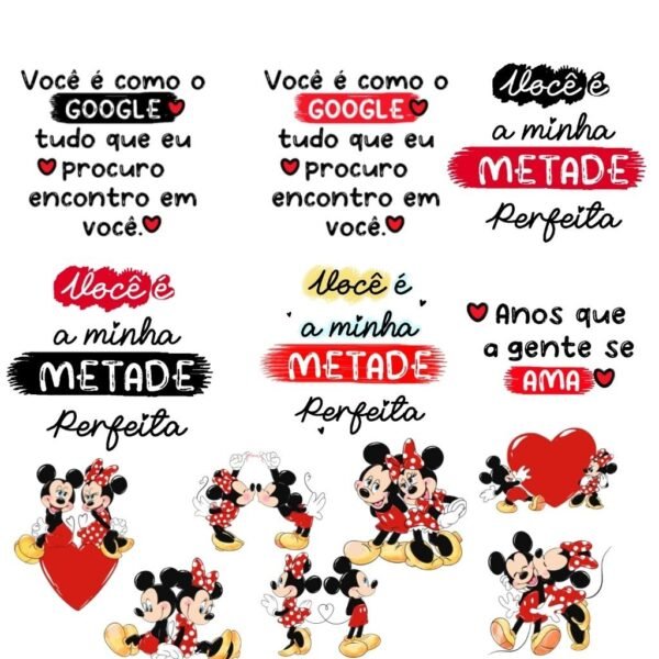 Almofadas Namorados Mickey In Love - Imagem 3