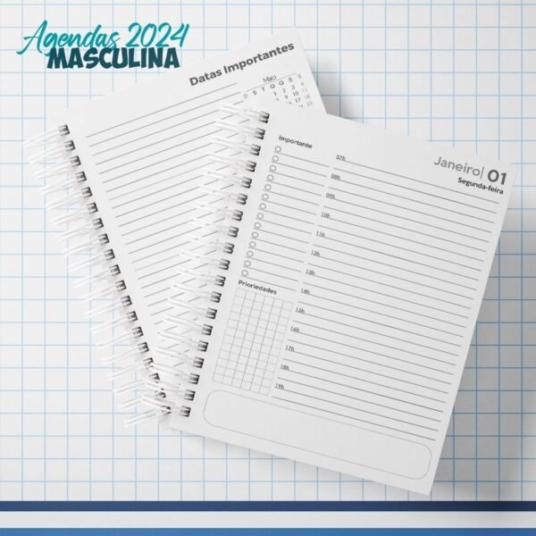 Combo Masculino - Agendas 2024 | Planner Slim | Canecas (Nick Design) - Lançamento 2024 - Imagem 14