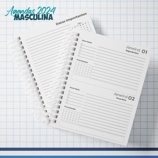 Combo Masculino - Agendas 2024 | Planner Slim | Canecas (Nick Design) - Lançamento 2024 - Imagem 15