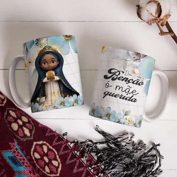 Kit Nossa Senhora Aparecida para Agenda | Caneca | Bloquinhos - Imagem 8