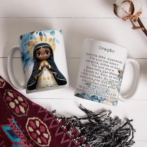Kit Nossa Senhora Aparecida para Agenda | Caneca | Bloquinhos - Imagem 9