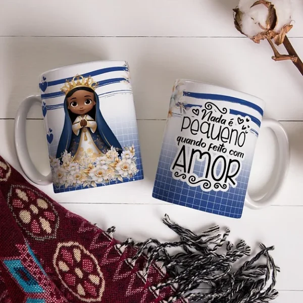 Kit Nossa Senhora Aparecida para Agenda | Caneca | Bloquinhos - Imagem 11
