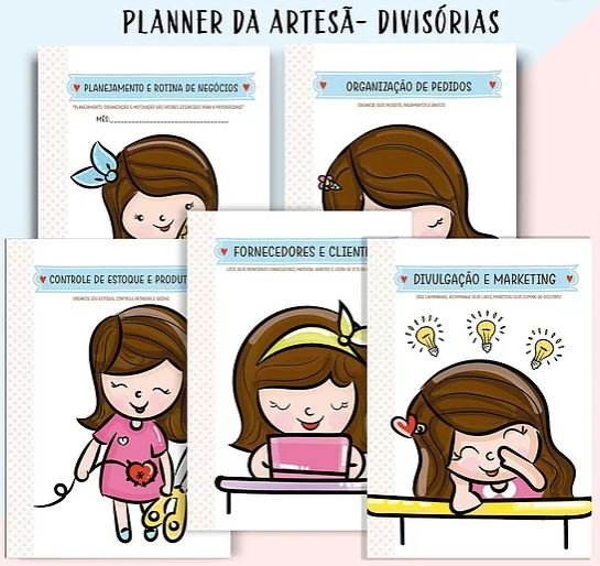 PLANNER-ARTESA-02 Pack Profissão Artesã - Arquivos p/Encadernação - Imagem 3