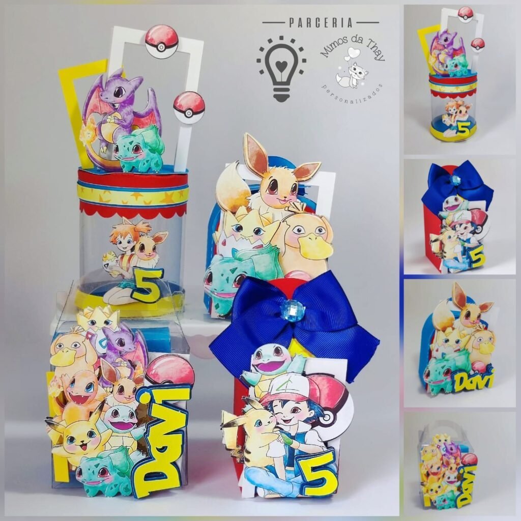 POKEMON-scaled Pokemon - Kit Festa Pronta - Imagem 1