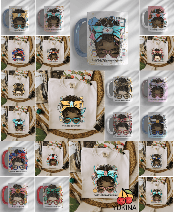 PRO1 Profissões Cute - Canecas | Camisas (Yukina) - Imagem 1