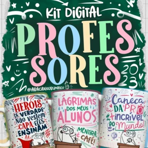 Lançamento Professores 2023 - Estampas Canecas (Abacaxi)