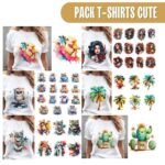 Pack 322 Estampas Cute - Camisetas e T-Shirts