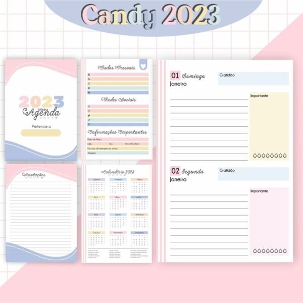 Combo Agendas Candy 2023 - Imagem 4