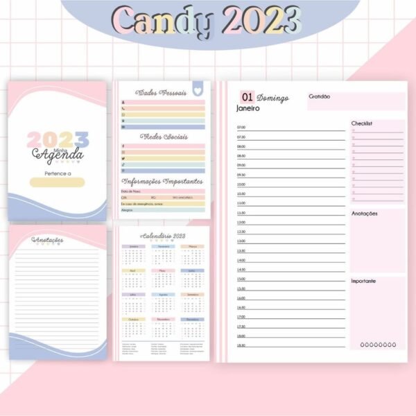 Combo Agendas Candy 2023 - Imagem 9