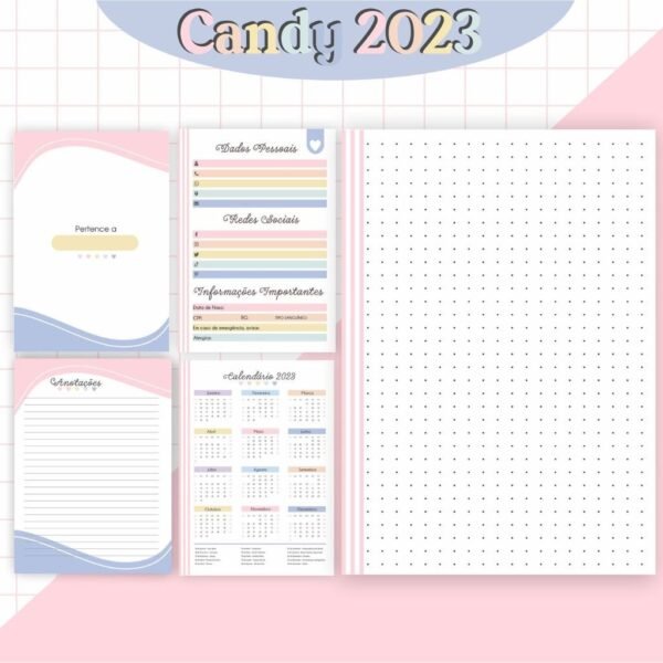 Combo Agendas Candy 2023 - Imagem 3