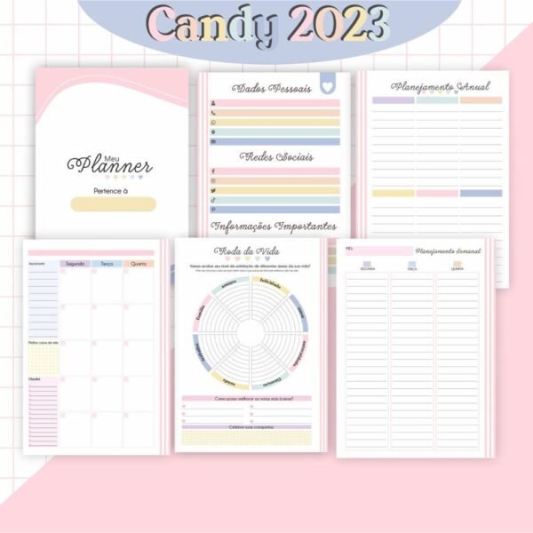 Combo Agendas Candy 2023 - Imagem 2