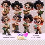 Kit Digital (apenas cliparts) – Professores Fofinhos (40 Cliparts)