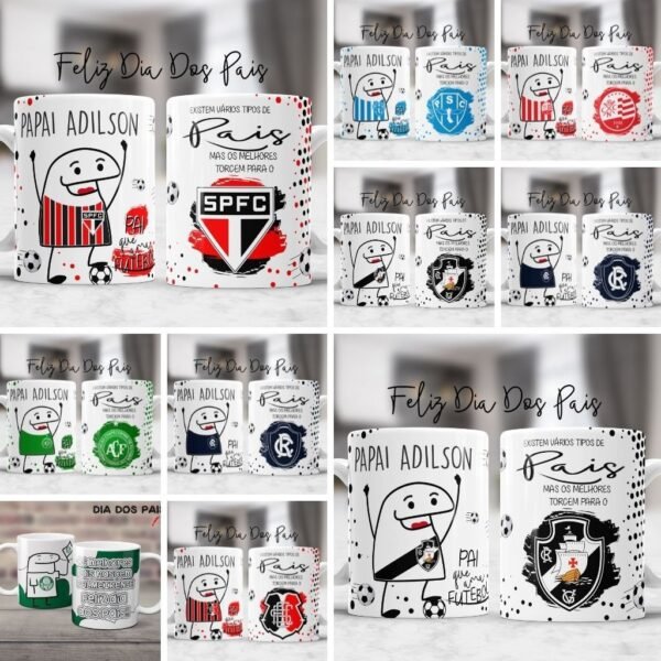 Artes Caneca Times Flork - Dia dos Pais - Imagem 2