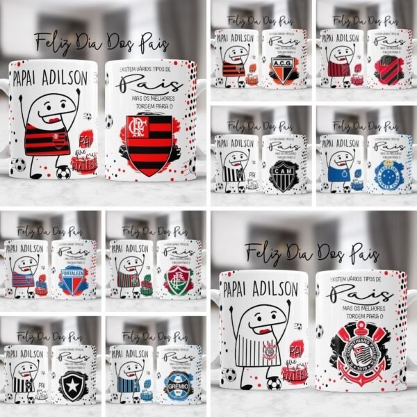Artes Caneca Times Flork - Dia dos Pais - Imagem 1