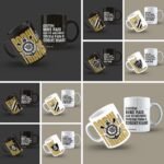 Artes Canecas Times P&B - Dia dos Pais