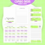 Combo Agendas Neon 2024 - 5 Modelos (Pamella) - Imagem 3