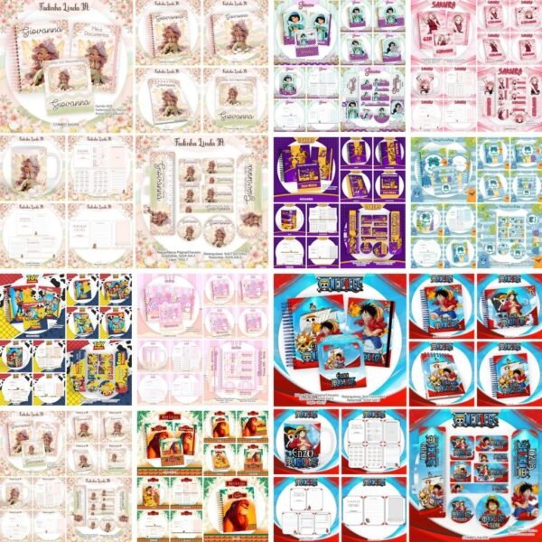 Pack 1 - Escolar | Saúde – 20 Temas Infantis + Brinde (Pamella Vieira) - Imagem 1