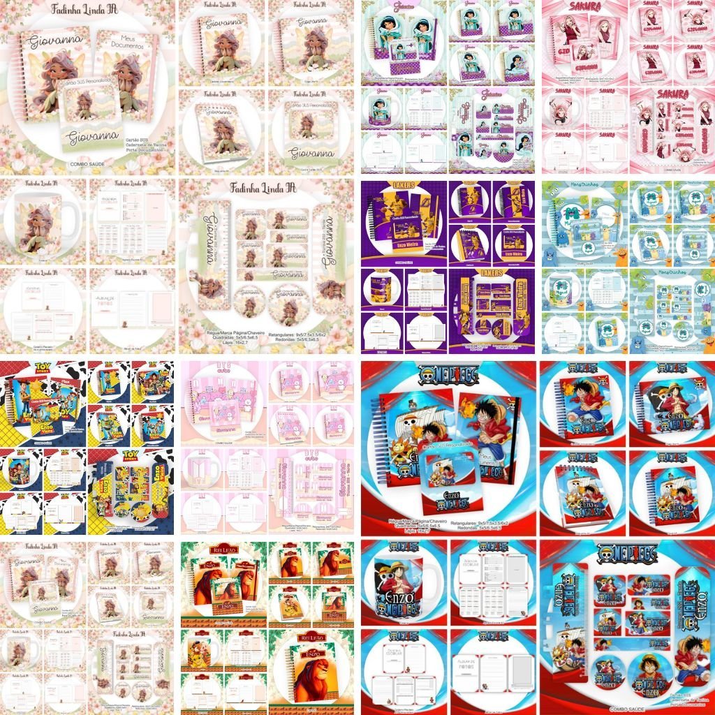 Pamella-Escolar-e-Saude-Set-2023 Pack 1 - Escolar | Saúde – 20 Temas Infantis + Brinde (Pamella Vieira) - Imagem 1