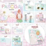 Kit Digital + Mimos de Páscoa Aquarela