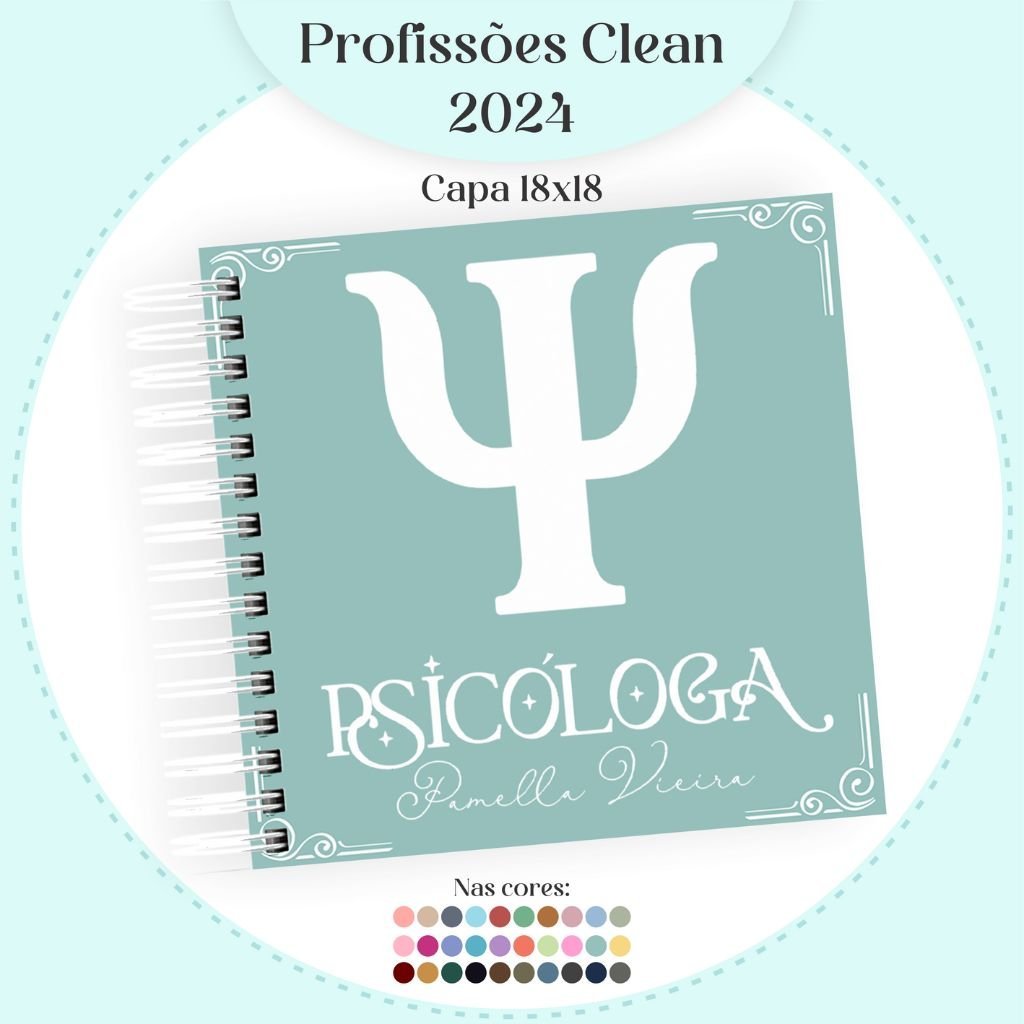 Pamella-Profissoes-Clean-Feminino-12-1.jpg 35 Profissões 2024 - Coleção Clean Feminino - 20 Cores Capas | 06 Cores Miolos (Pamella) - Imagem 12