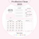 35 Profissões 2024 - Coleção Clean Feminino - 20 Cores Capas | 06 Cores Miolos (Pamella) - Imagem 14