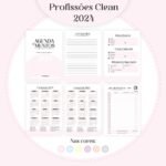 35 Profissões 2024 - Coleção Clean Feminino - 20 Cores Capas | 06 Cores Miolos (Pamella) - Imagem 15