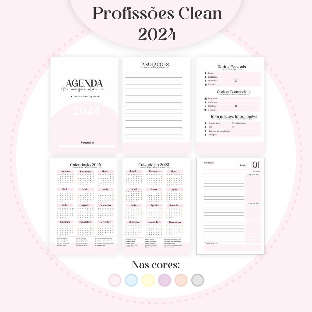 Pamella-Profissoes-Clean-Feminino-16-1.jpg 35 Profissões 2024 - Coleção Clean Feminino - 20 Cores Capas | 06 Cores Miolos (Pamella) - Imagem 16