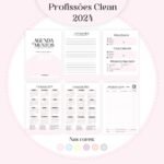 35 Profissões 2024 - Coleção Clean Feminino - 20 Cores Capas | 06 Cores Miolos (Pamella) - Imagem 17