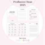 35 Profissões 2024 - Coleção Clean Feminino - 20 Cores Capas | 06 Cores Miolos (Pamella) - Imagem 19