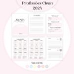 35 Profissões 2024 - Coleção Clean Feminino - 20 Cores Capas | 06 Cores Miolos (Pamella) - Imagem 20