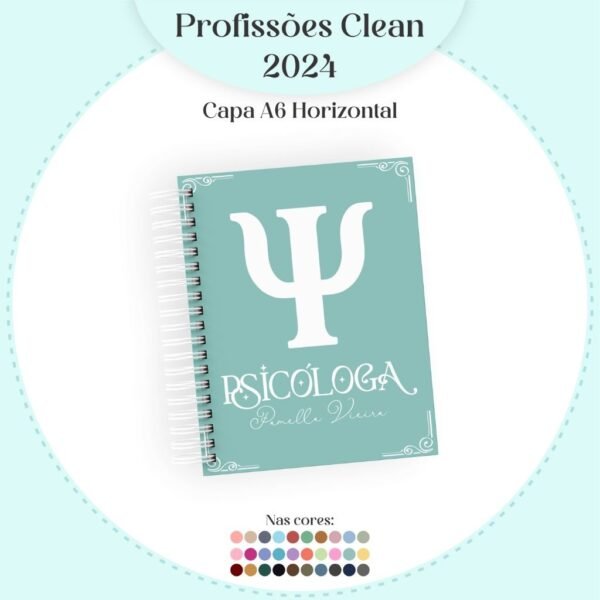 35 Profissões 2024 - Coleção Clean Feminino - 20 Cores Capas | 06 Cores Miolos (Pamella) - Imagem 5