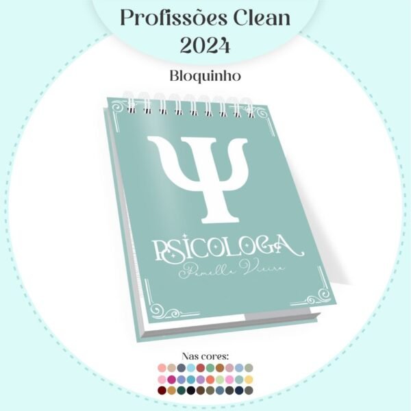 35 Profissões 2024 - Coleção Clean Feminino - 20 Cores Capas | 06 Cores Miolos (Pamella) - Imagem 8