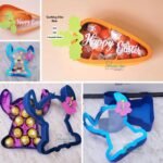 Caixa p/Doces Cenoura e Stitch