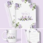 Combo 10 Capas Florais + Miolo Pautado | Caneca - Imagem 11