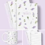 Combo 10 Capas Florais + Miolo Pautado | Caneca - Imagem 12