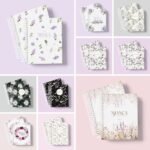 Combo 10 Capas Florais + Miolo Pautado | Caneca