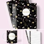 Combo 10 Capas Florais + Miolo Pautado | Caneca - Imagem 3