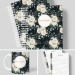 Combo 10 Capas Florais + Miolo Pautado | Caneca - Imagem 7