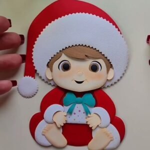 Baby Christmas - Arquivo em Camadas (Papel Caramelo)