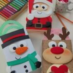 Sacolinha de Natal - Arquivo em Camadas (Papel Caramelo)