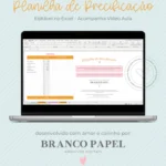Planilha de Precificação (Branco Papel Digital)