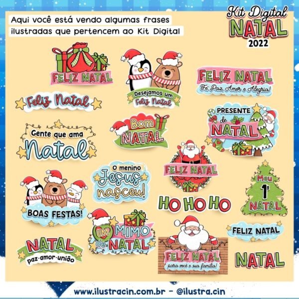 Kit Digital Natal - Arquivos de Corte + Canecas - Imagem 22
