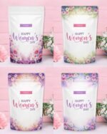 Printable - Rótulo para ZipLock (stand up Pouch) - Dia das Mulheres - Port/Inglês/Esp - Imagem 2