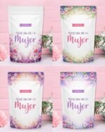 Printable - Rótulo para ZipLock (stand up Pouch) - Dia das Mulheres - Port/Inglês/Esp - Imagem 5